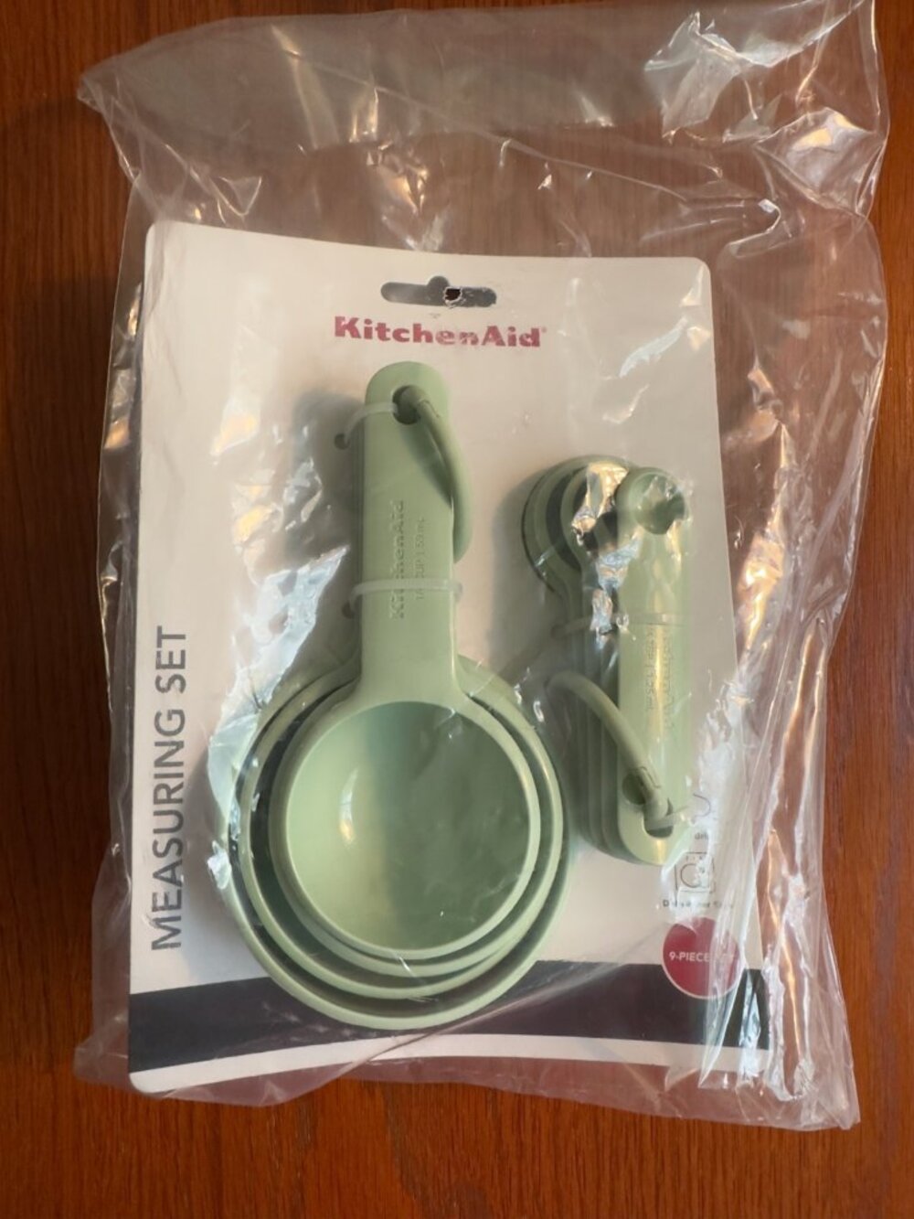 KitchenAid 9-Piece Measuring Cups & Spoons Set Pistachio Green NWT